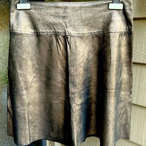 %100lamb skin miniskirt made in IT S40 USsize6Size M